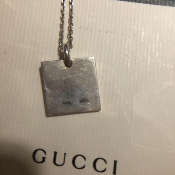 TODAY ONLY:GUCCI Sterling Silver Necklace - complete inclusion (box, card,pouch) - Picture 8 of 10